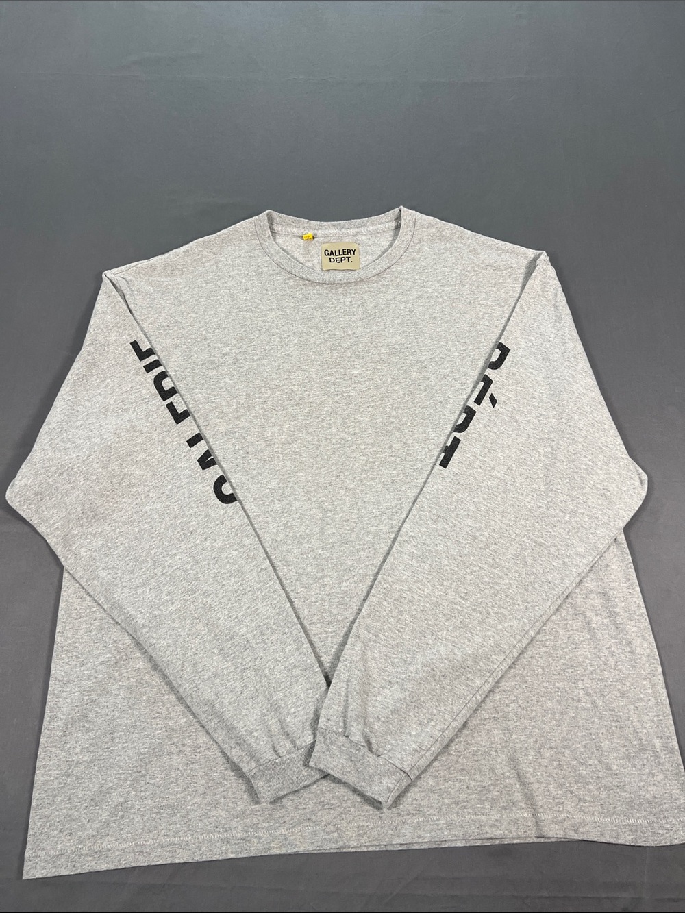 Gallery Dept. French Collector Long-Sleeve Tee 'Heather Grey'